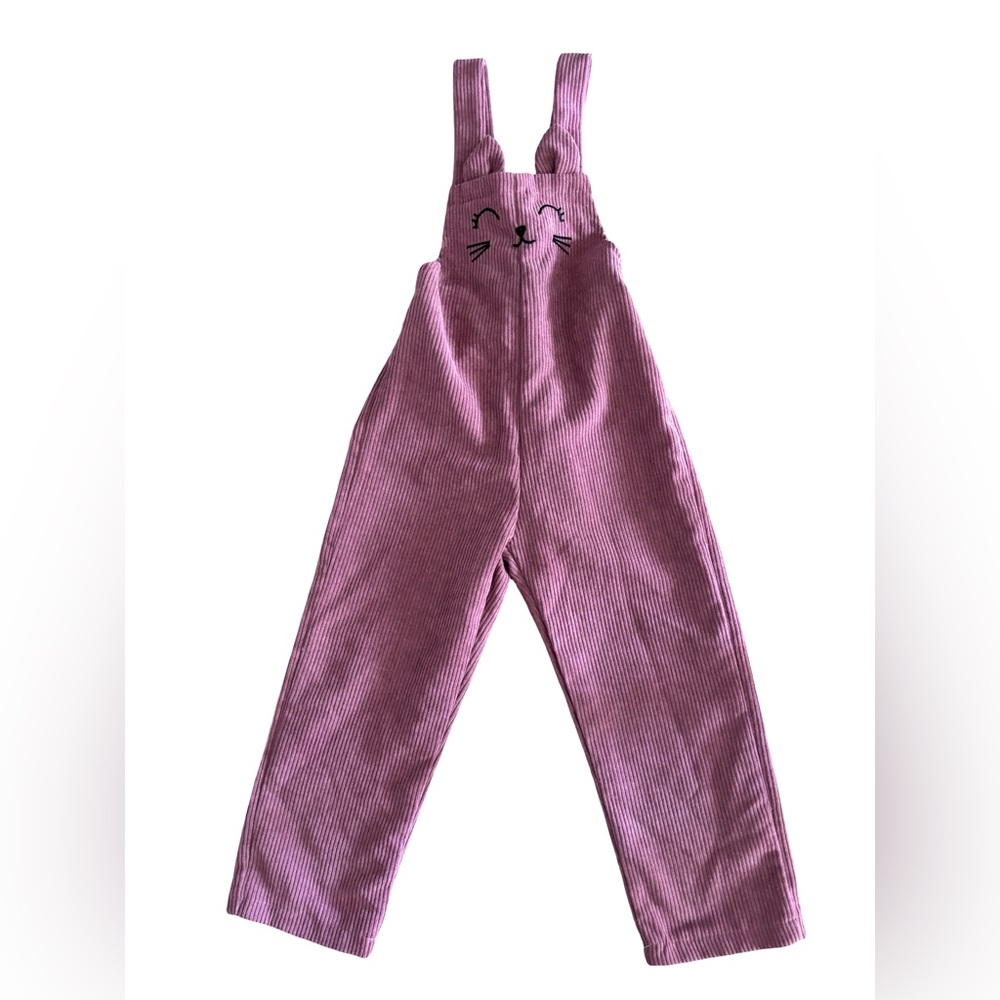 SHEIN Dusty Rose Corduroy Overall Jumpsuit Size 5